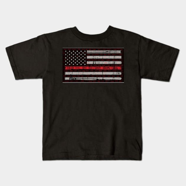 Red Line Kids T-Shirt by LT TACTICAL DESIGN 